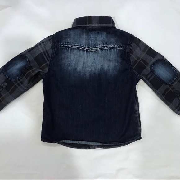 HP! 🤩 HUDSON Denim Plaid Shirt Size 3 - Picture 3 of 5